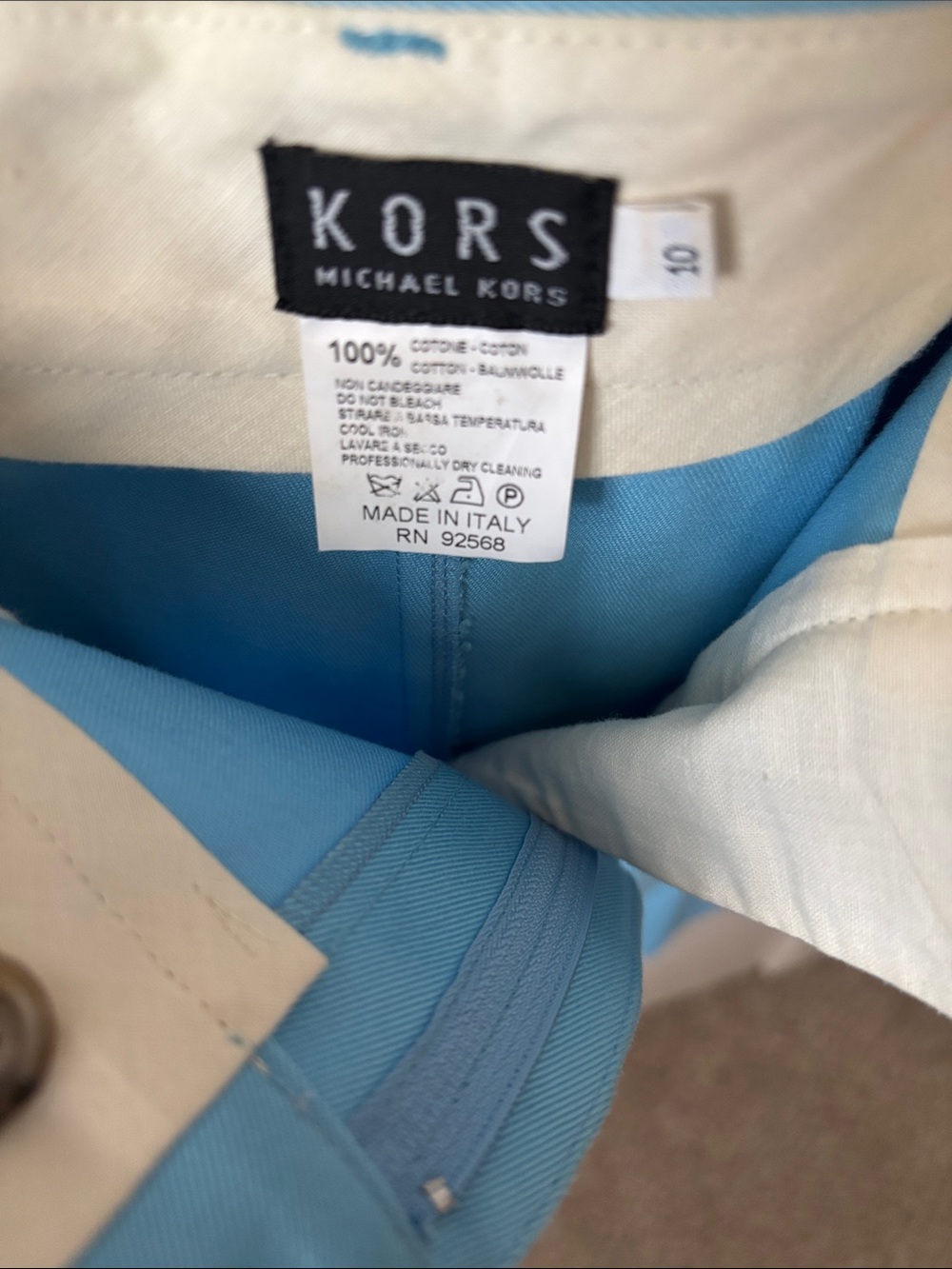 KORS Michael Kors Baby Blue Vintage Mini Skirt and Bomber Jacket - Picture 12 of 12